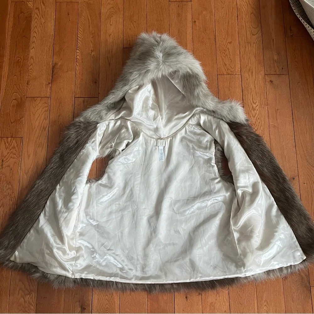 A New Day Hooded Faux Fur Vest - One Size - Picture 3 of 5